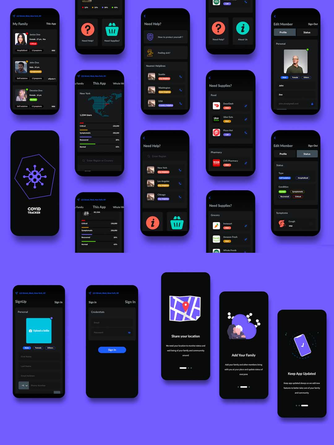 科技感灯具app素材sketch，xd，figma格式