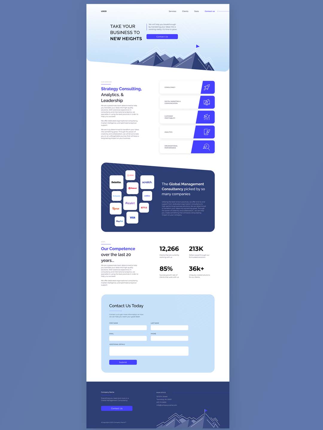 简约大气的科技感着陆页 | 网站设计Figma源文件